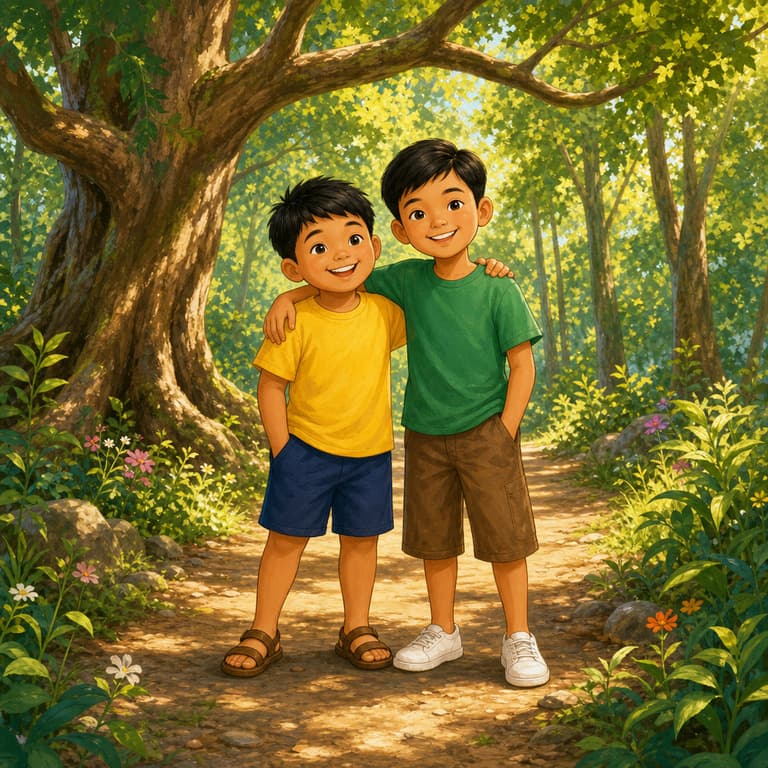 หมีกับเพื่อนสองคน
